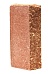Кирпич облицовочный гиперпрессованный Акварид морковный колотый тычок-ложок М-250