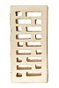 Кирпич RECKE BRICKEREI облицовочный 1-41-00-0-00 серый на белом М-200
