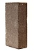Кирпич облицовочный гиперпрессованный Акварид коричневый гладкий М-250